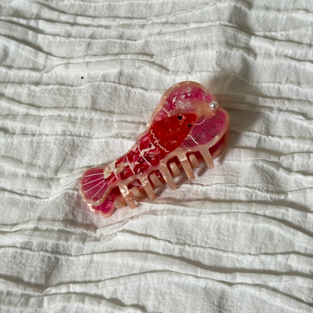 Pink Lobster Hair Clip - Picture 4 of 4
